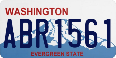 WA license plate ABR1561