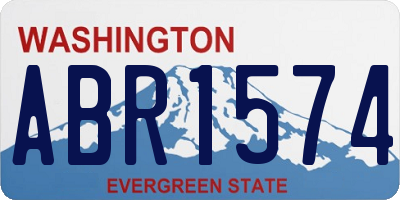 WA license plate ABR1574