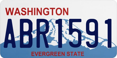 WA license plate ABR1591