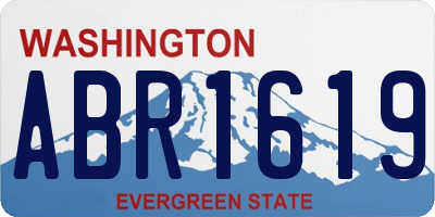WA license plate ABR1619