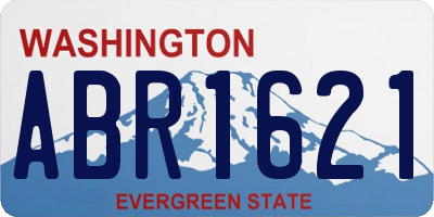 WA license plate ABR1621