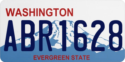 WA license plate ABR1628