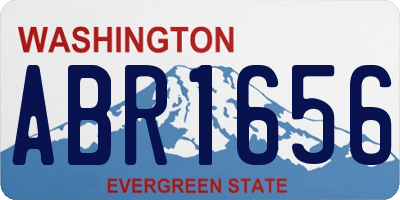 WA license plate ABR1656