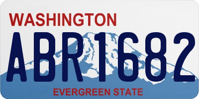 WA license plate ABR1682