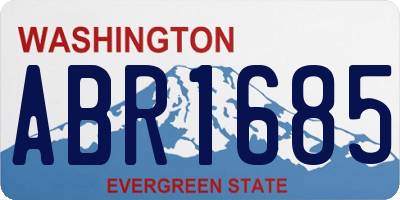 WA license plate ABR1685