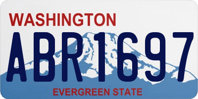 WA license plate ABR1697