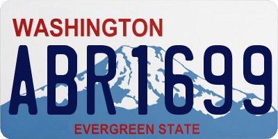 WA license plate ABR1699
