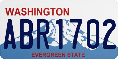 WA license plate ABR1702