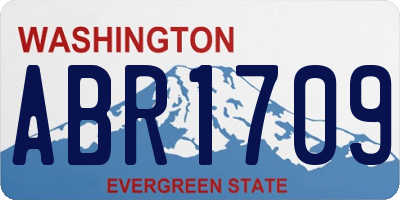 WA license plate ABR1709