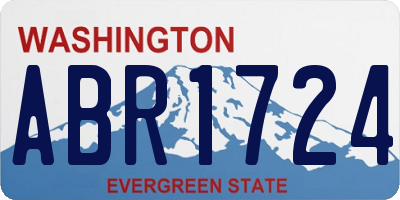 WA license plate ABR1724