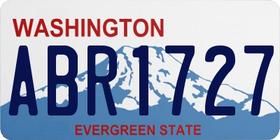 WA license plate ABR1727