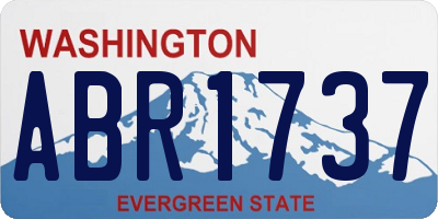 WA license plate ABR1737