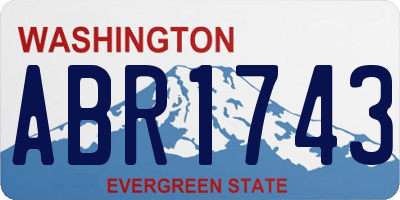 WA license plate ABR1743