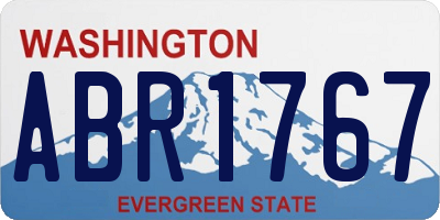 WA license plate ABR1767