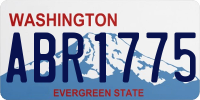 WA license plate ABR1775