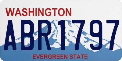 WA license plate ABR1797