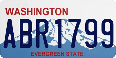 WA license plate ABR1799