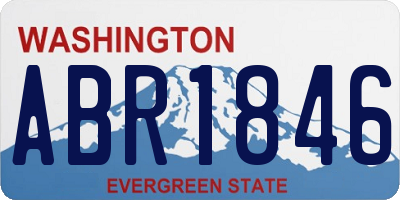 WA license plate ABR1846