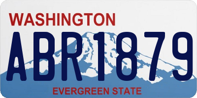 WA license plate ABR1879