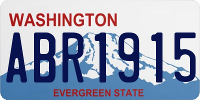 WA license plate ABR1915