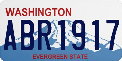 WA license plate ABR1917
