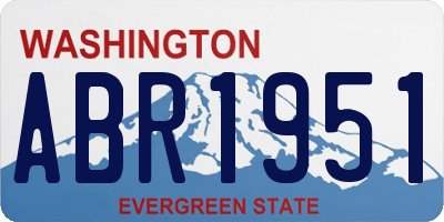 WA license plate ABR1951