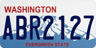 WA license plate ABR2127