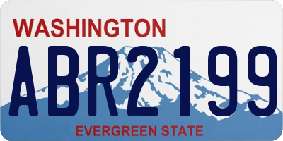 WA license plate ABR2199