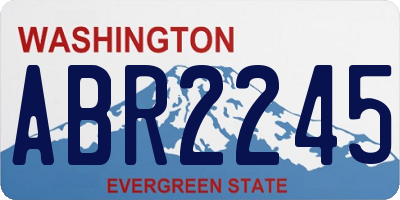 WA license plate ABR2245