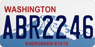 WA license plate ABR2246