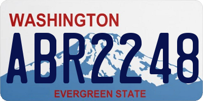 WA license plate ABR2248