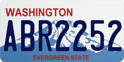 WA license plate ABR2252