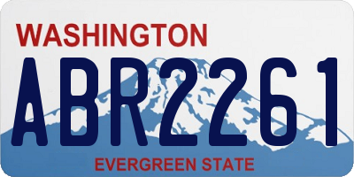WA license plate ABR2261