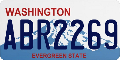 WA license plate ABR2269