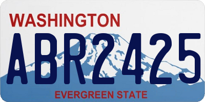WA license plate ABR2425