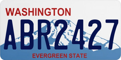 WA license plate ABR2427