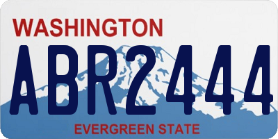WA license plate ABR2444