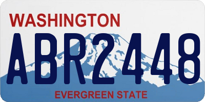 WA license plate ABR2448