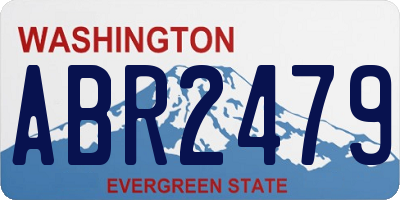 WA license plate ABR2479