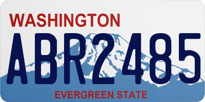 WA license plate ABR2485