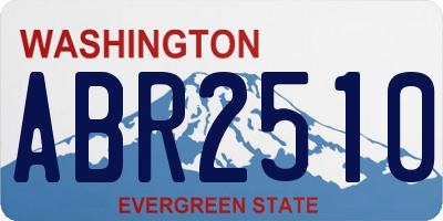 WA license plate ABR2510