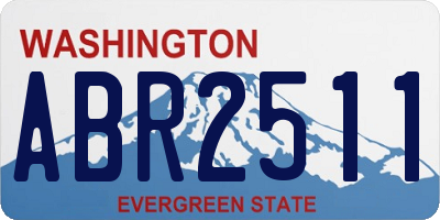 WA license plate ABR2511