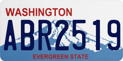 WA license plate ABR2519