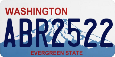 WA license plate ABR2522