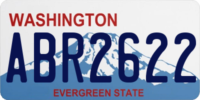 WA license plate ABR2622
