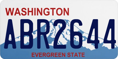 WA license plate ABR2644