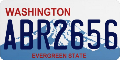 WA license plate ABR2656
