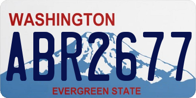 WA license plate ABR2677