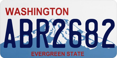 WA license plate ABR2682
