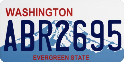 WA license plate ABR2695